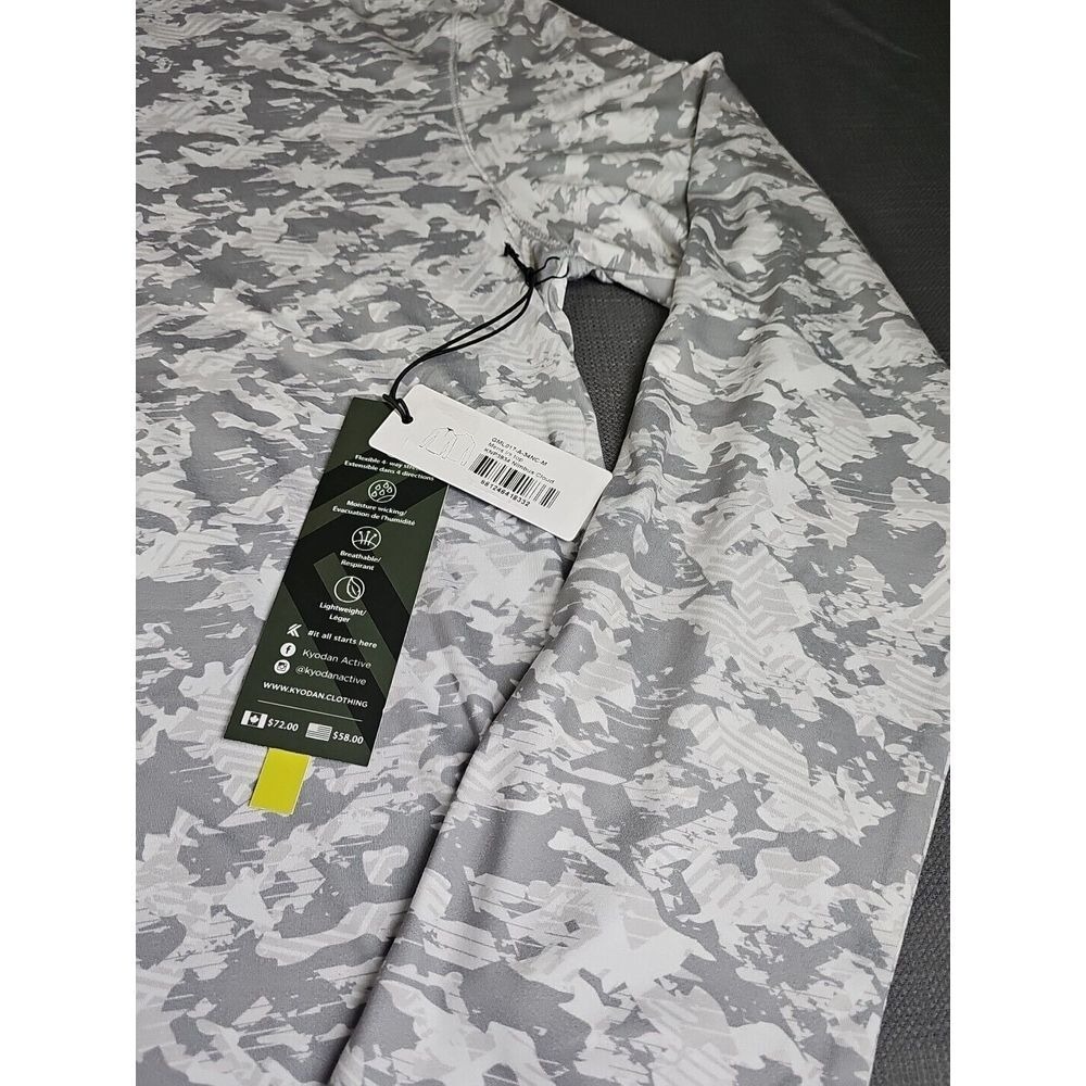 Kyodan Golf Mens Size‎ M Camo Quarter Zip Long Sleeve Performance Shirt